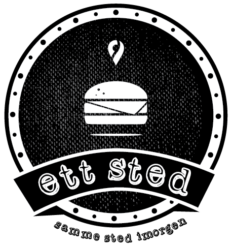 EttSted burger black - logo design